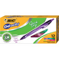 Bic BIC Gel-ocity® Quick Dry Retractable Gel Pens, Assorted Colors, PK12 RGLCGA11